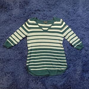 Dallin Striped 3Q Sleeve Sweater